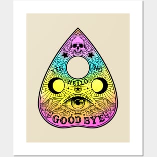 Ouija Planchette Board. All Seeing Eye Posters and Art